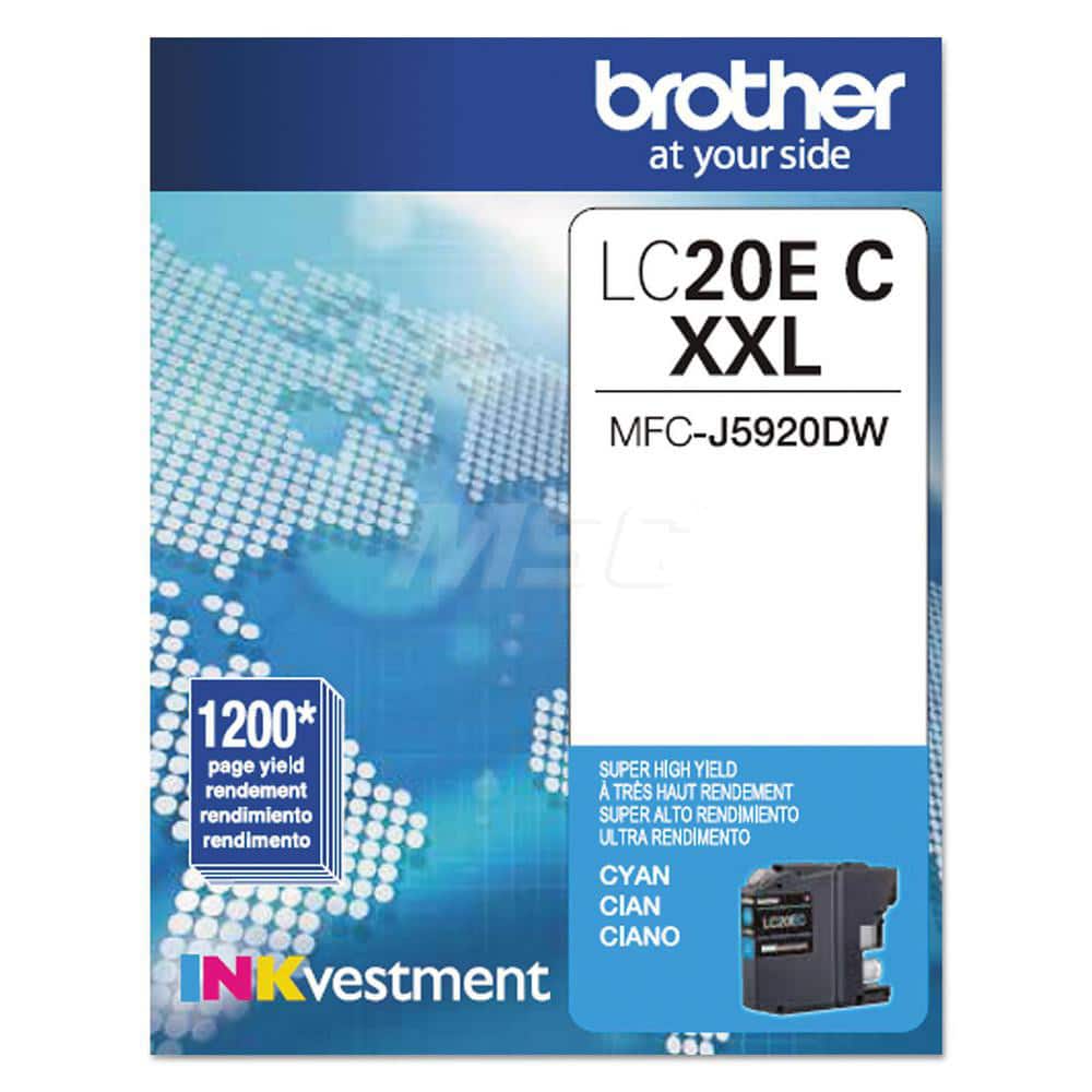 Brother - Office Machine Supplies & Accessories; Office Machine/Equipment Accessory Type: Ink Cartridge ; For Use With: MFC-J5920DW; MFC-J775DW; MFC-J775DW XL; MFC-J985DW; MFC-J985DW XL ; Color: Cyan - Exact Tool & Supply