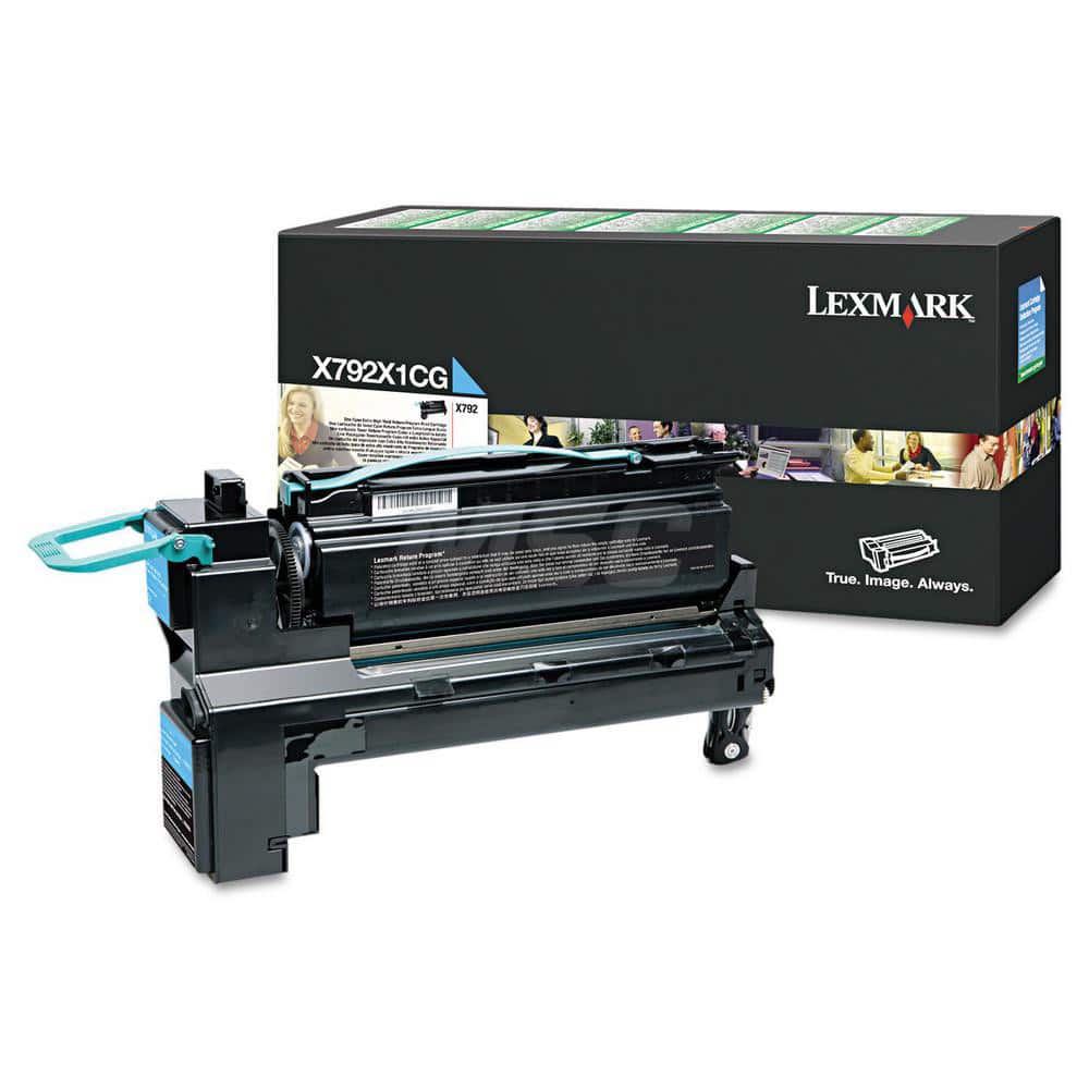 Lexmark - Office Machine Supplies & Accessories; Office Machine/Equipment Accessory Type: Toner Cartridge ; For Use With: Lexmark X792de; X792dte; X792dtfe; X792dtpe ; Color: Cyan - Exact Tool & Supply