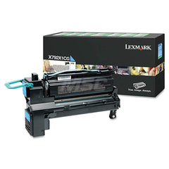Lexmark - Office Machine Supplies & Accessories; Office Machine/Equipment Accessory Type: Toner Cartridge ; For Use With: Lexmark X792de; X792dte; X792dtfe; X792dtpe ; Color: Cyan - Exact Tool & Supply