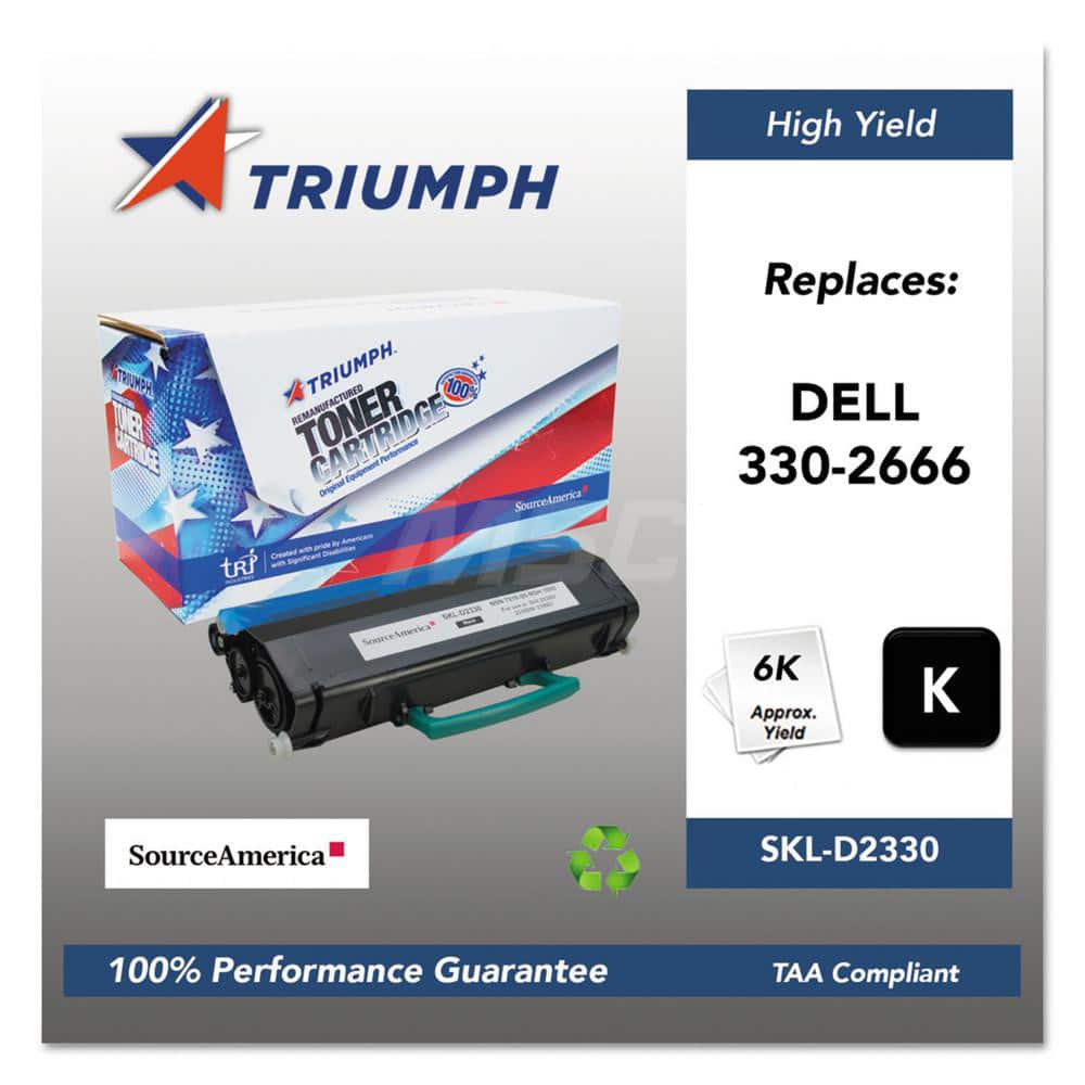TRIUMPH - Office Machine Supplies & Accessories; Office Machine/Equipment Accessory Type: Toner Cartridge ; For Use With: Dell 2330d; 2330dn; 2350d; 2350dn ; Color: Black - Exact Tool & Supply