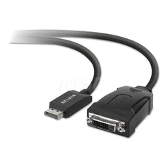 Belkin - Office Machine Supplies & Accessories; Office Machine/Equipment Accessory Type: Displayport To DVI Adapter ; For Use With: Laptops/Projectors ; Color: Black - Exact Tool & Supply