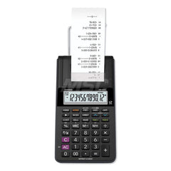 Casio - Calculators; Type: Desktop Calculator ; Type of Power: AC ; Display Type: 12-Digit LCD ; Color: Black ; Display Size: 12mm ; Width (Inch): 4 - Exact Tool & Supply