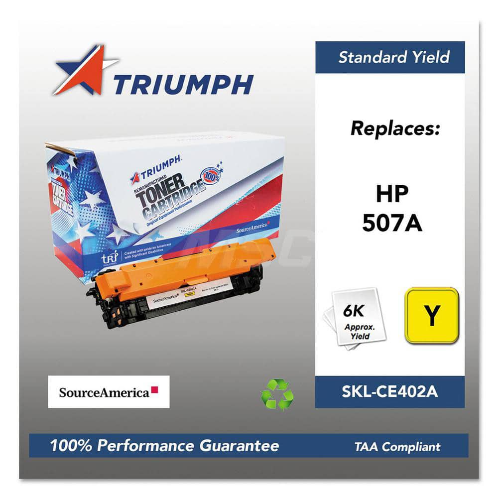 TRIUMPH - Office Machine Supplies & Accessories; Office Machine/Equipment Accessory Type: Toner Cartridge ; For Use With: HP Color LaserJet M551 Enterprise 500MFP; M570; M575 ; Color: Yellow - Exact Tool & Supply