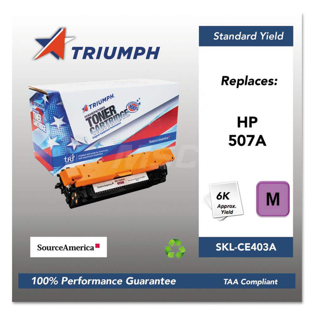 TRIUMPH - Office Machine Supplies & Accessories; Office Machine/Equipment Accessory Type: Toner Cartridge ; For Use With: HP Color LaserJet M551 Enterprise 500MFP; M570; M575 ; Color: Magenta - Exact Tool & Supply