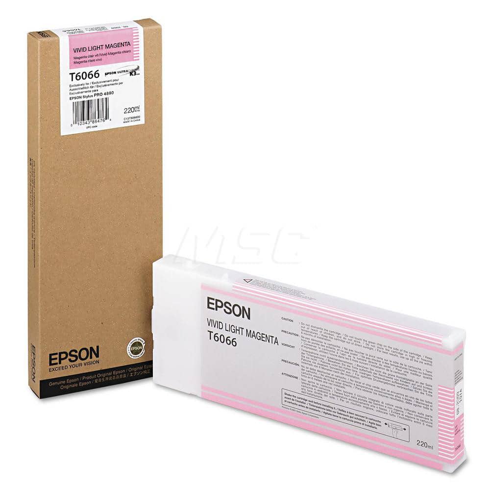 Epson - Office Machine Supplies & Accessories; Office Machine/Equipment Accessory Type: Ink Cartridge ; For Use With: Epson Stylus Pro 4880 Portrait Edition; Epson Stylus Pro 4880 ColorBurst; Epson Stylus Pro 4880 Printer ; Color: Vivid Light Magenta - Exact Tool & Supply