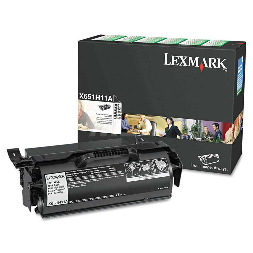 Lexmark - Office Machine Supplies & Accessories; Office Machine/Equipment Accessory Type: Toner Cartridge ; For Use With: Lexmark X651de; X652de; X654de; X656de; X656dte; X658de; X658dfe; X658dme ; Color: Black - Exact Tool & Supply