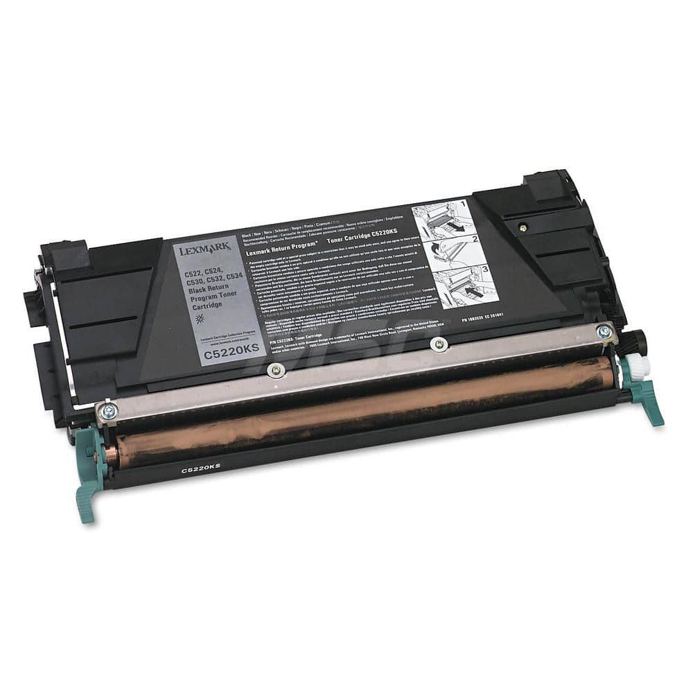 Lexmark - Office Machine Supplies & Accessories; Office Machine/Equipment Accessory Type: Toner Cartridge ; For Use With: Lexmark C522; C524; C532; C534 ; Color: Black - Exact Tool & Supply