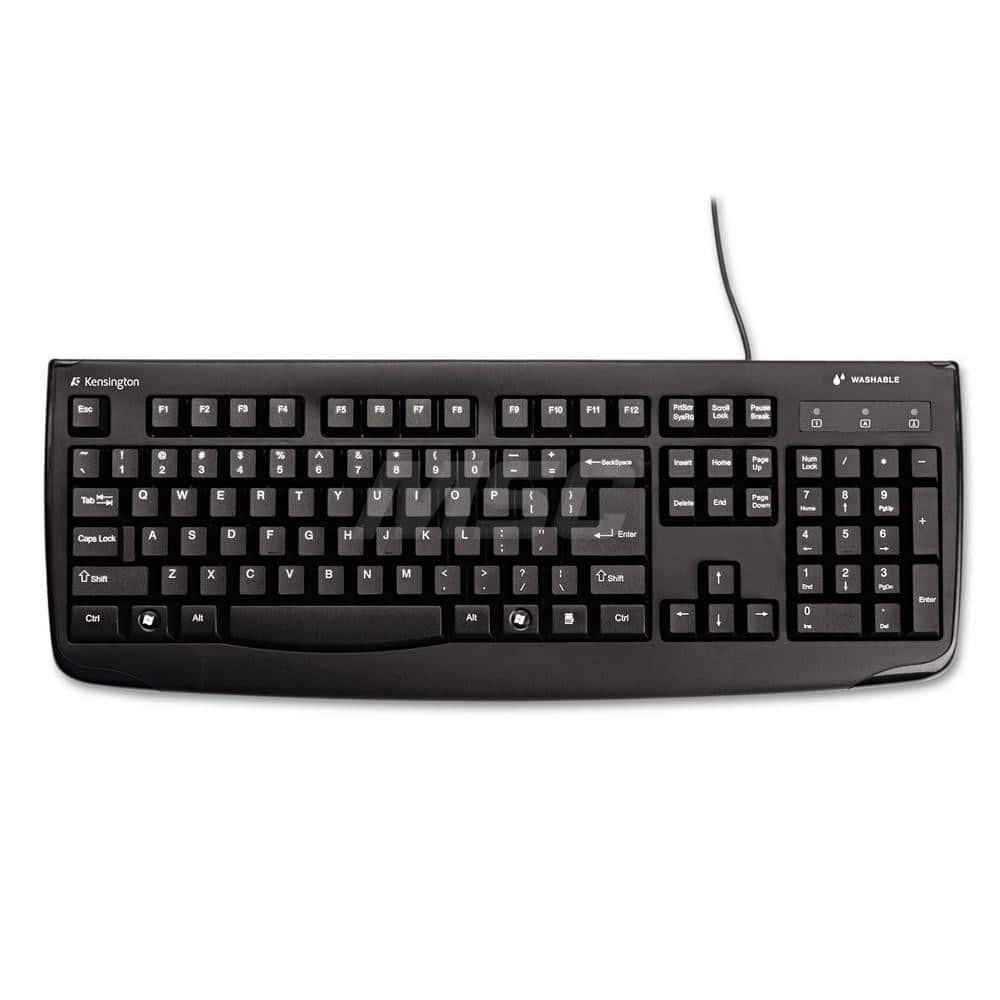 ACCO - Office Machine Supplies & Accessories; Office Machine/Equipment Accessory Type: Keyboard ; For Use With: Vista; Windows 7; XP; Windows 8; Windows 10; macOS X 10.11; macOS 10.10 or above; macOS 10.9 ; Contents: PS/2 Adapter ; Color: Black - Exact Tool & Supply