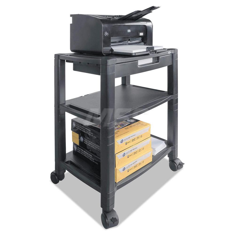 Kantek - Office Machine Supplies & Accessories; Office Machine/Equipment Accessory Type: Mobile Printer Stand ; For Use With: Office Use ; Contents: Organizing Drawer ; Color: Black - Exact Tool & Supply