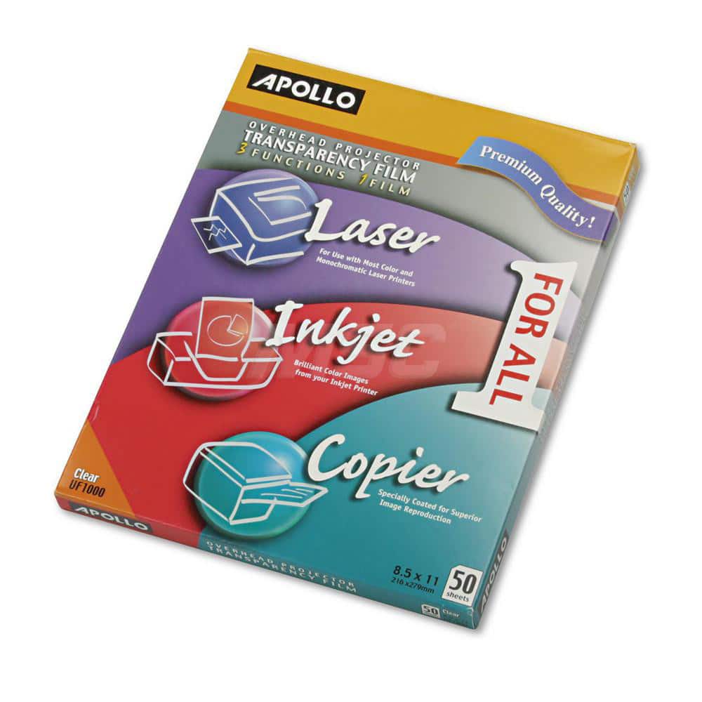 ACCO - Transparency Films & Sleeves; Audio Visual Conference Accessory Type: Transparency Sleeves ; For Use With: Laser; Inkjet Copiers & Printers ; Detailed Product Decription: Create & present crisp charts, graphs & spreadsheets using your copier or pr - Exact Tool & Supply