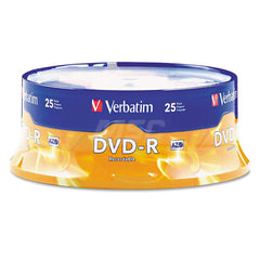 Verbatim - Office Machine Supplies & Accessories; Office Machine/Equipment Accessory Type: DVD+R Disc ; For Use With: 16X DVD-R Hardware; DVD-ROM Drives & DVD Video Players ; Color: Silver - Exact Tool & Supply