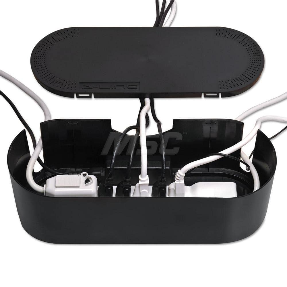 D-Line - Office Machine Supplies & Accessories; Office Machine/Equipment Accessory Type: Cable Tidy Unit ; For Use With: Office Use ; Color: Black - Exact Tool & Supply