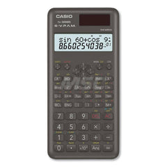 Casio - Calculators; Type: Scientific ; Type of Power: Battery; Solar ; Display Type: 12-Digit LCD ; Color: Black ; Display Size: 4mm ; Number of Functions: 229 - Exact Tool & Supply