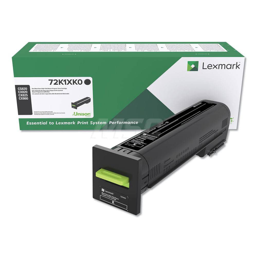 Lexmark - Office Machine Supplies & Accessories; Office Machine/Equipment Accessory Type: Toner Cartridge ; For Use With: Lexmark CS820dte; CS820dtfe; CX860de; CS820de; CX825dtfe ; Color: Black - Exact Tool & Supply