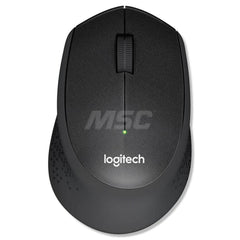 Logitech - Office Machine Supplies & Accessories; Office Machine/Equipment Accessory Type: Silent Plus Mouse ; For Use With: Computer ; Contents: Nano receiver; 1 AA Battery (Pre-Installed); User Documentation ; Color: Black - Exact Tool & Supply