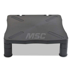 Kelly Computer Supply - Office Machine Supplies & Accessories; Office Machine/Equipment Accessory Type: Adjustable Monitor Stand ; For Use With: Monitors; Small Printers ; Color: Black - Exact Tool & Supply