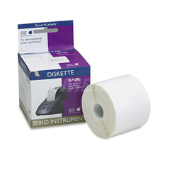 Seiko - Labels, Ribbons & Tapes; Type: Self-Adhesive Diskette/Name Badge Labels ; Color: White ; For Use With: Seiko SLP v Series Smart Label Printers ; Width (Inch): 2-1/8 ; Length (Inch): 2-3/4 ; Material: Paper - Exact Tool & Supply
