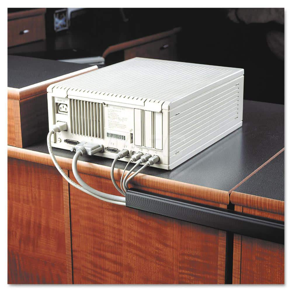 Master Caster - Office Machine Supplies & Accessories; Office Machine/Equipment Accessory Type: Locking Channel ; For Use With: Furniture; Baseboards & Walls ; Color: Black - Exact Tool & Supply