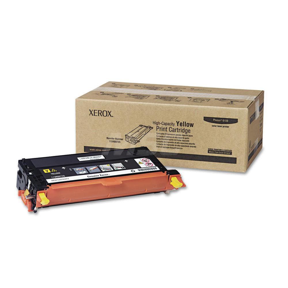 Xerox - Office Machine Supplies & Accessories; Office Machine/Equipment Accessory Type: Toner Cartridge ; For Use With: Phaser 6180; 6180MFP ; Color: Yellow - Exact Tool & Supply