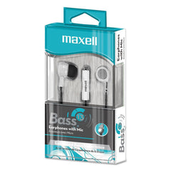 Maxell - Office Machine Supplies & Accessories; Office Machine/Equipment Accessory Type: Earbuds ; For Use With: Laptops; Mobile Devices; Tablets ; Color: White - Exact Tool & Supply