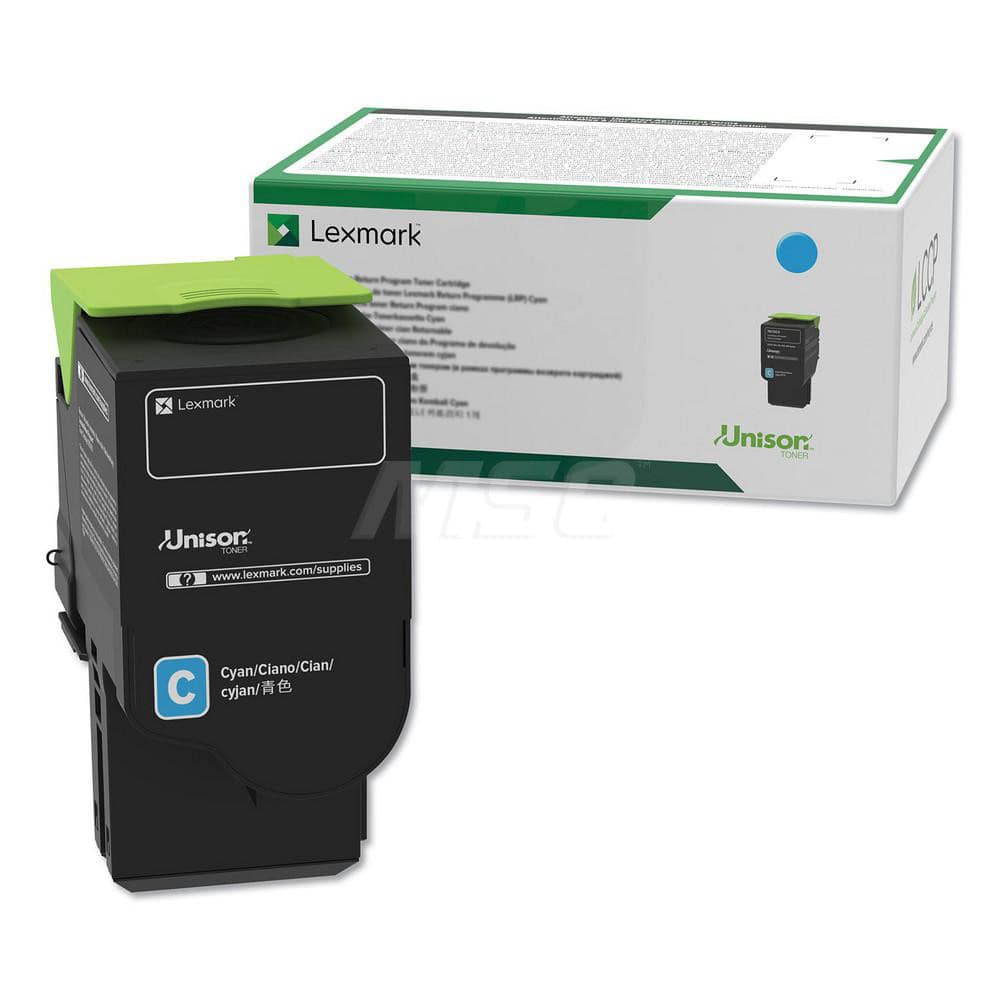 Lexmark - Office Machine Supplies & Accessories; Office Machine/Equipment Accessory Type: Toner Cartridge ; For Use With: Lexmark MC2640adwe; C2325dw; C2535dw; MC2325adw; C2425dw; MC2425adw; MC2535adwe Printer ; Color: Cyan - Exact Tool & Supply