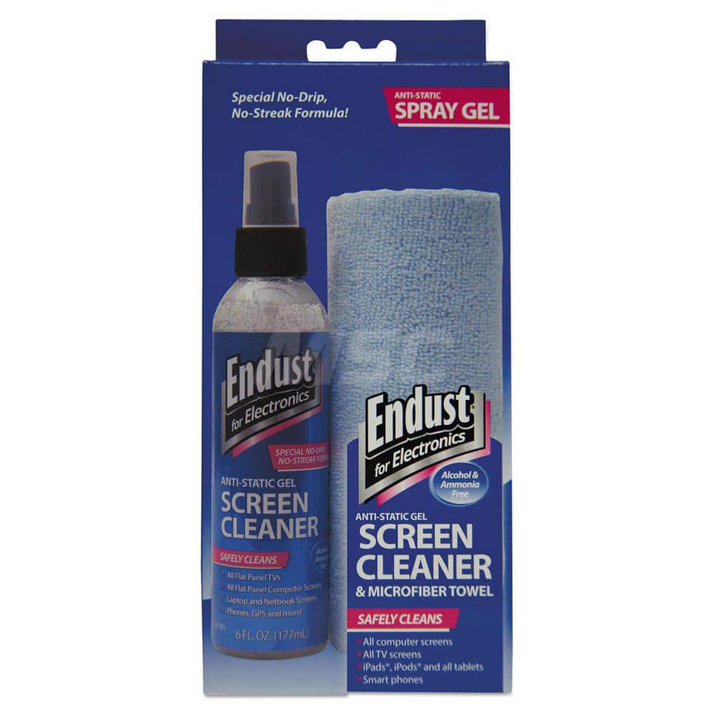 Endust - Office Machine Supplies & Accessories; Office Machine/Equipment Accessory Type: Screen Cleaner ; For Use With: LCD Screens; Plasma Screens ; Contents: Microfiber Cloth ; Color: Clear - Exact Tool & Supply