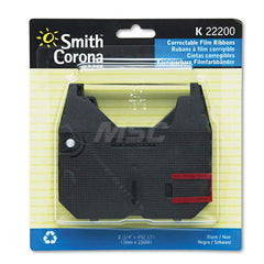 Smith Corona - Labels, Ribbons & Tapes; Type: Ribbon ; Color: Black ; For Use With: Smith Corona? K? Series; WordSmith 100; 150; 200; 250 Typewriters ; Width (Decimal Inch): 0.2500 ; Length (Inch): 5905.56 ; Material: Film - Exact Tool & Supply