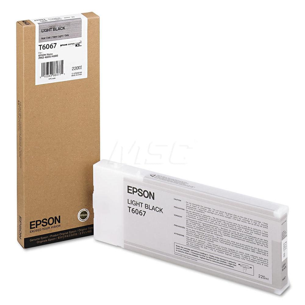 Epson - Office Machine Supplies & Accessories; Office Machine/Equipment Accessory Type: Ink Cartridge ; For Use With: Epson Stylus Pro 4880 Portrait Edition; Epson Stylus Pro 4880 ColorBurst; Epson Stylus Pro 4880 Printer; Epson Stylus Pro 4800 Professio - Exact Tool & Supply