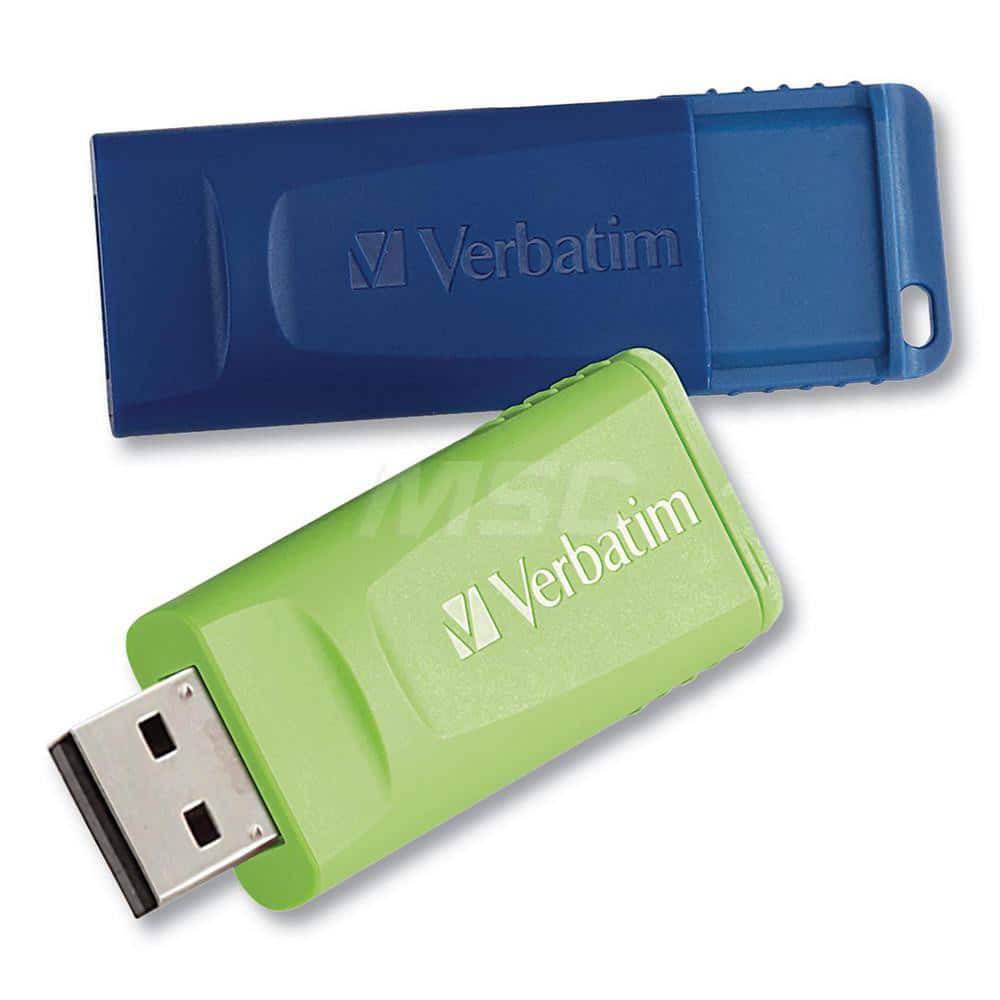 Verbatim - Office Machine Supplies & Accessories; Office Machine/Equipment Accessory Type: Flash Drive ; For Use With: Windows XP Vista & 7 & Higher; Mac OS X 10.1 & Higher; Linux kernel 2.6 & Higher ; Color: Blue; Green - Exact Tool & Supply