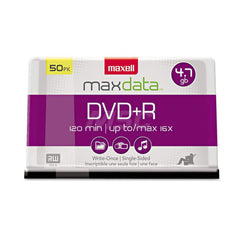Maxell - Office Machine Supplies & Accessories; Office Machine/Equipment Accessory Type: DVD+R Disc ; For Use With: DVD+RW/R Drives/ Recorders & Dual DVD?RW/R Drives; Read Compatible With DVD-ROM; DVD-Video; & DVD-Audio Playback Devices ; Color: Silver - Exact Tool & Supply