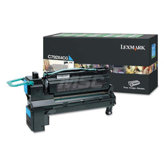 Lexmark - Office Machine Supplies & Accessories; Office Machine/Equipment Accessory Type: Toner Cartridge ; For Use With: Lexmark C792E; C792DE; C792DHE; C792DTE ; Color: Cyan - Exact Tool & Supply