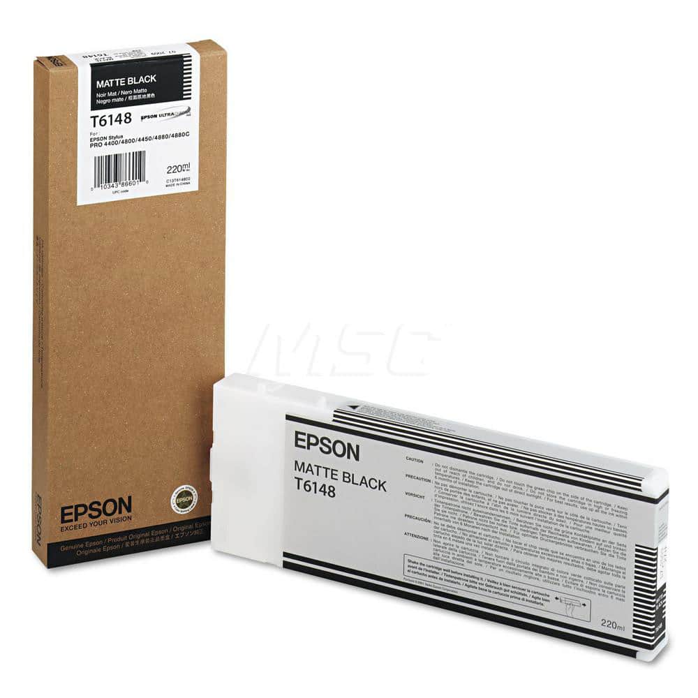 Epson - Office Machine Supplies & Accessories; Office Machine/Equipment Accessory Type: Ink Cartridge ; For Use With: Epson Stylus Pro 4880 ; Color: Matte Black - Exact Tool & Supply