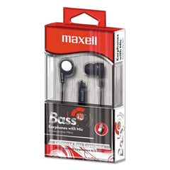 Maxell - Office Machine Supplies & Accessories; Office Machine/Equipment Accessory Type: Earbuds ; For Use With: Laptops; Mobile Devices; Tablets ; Color: Black - Exact Tool & Supply