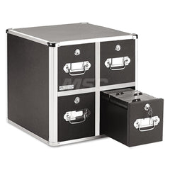 Vaultz - Office Machine Supplies & Accessories; Office Machine/Equipment Accessory Type: CD File Cabinet ; For Use With: Office Use ; Color: Black - Exact Tool & Supply