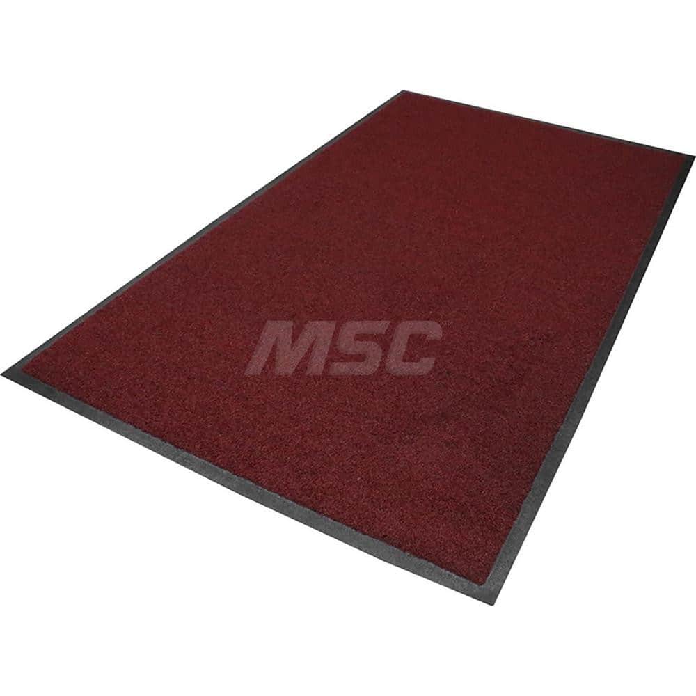 M + A Matting - Entrance Matting; Indoor or Outdoor: Outdoor ; Traffic Type: Heavy/High Traffic ; Surface Material: Solution Dyed Nylon ; Base Material: SBR Rubber ; Surface Pattern: Turf Pile ; Color: Burgundy - Exact Tool & Supply