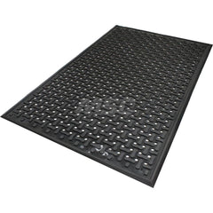 M + A Matting - Anti-Fatigue Matting; Dry or Wet Environment: Dry ; Length (Feet): 5.000 ; Width (Inch): 36 ; Width (Feet): 3.00 ; Thickness (Inch): 3/8 ; Surface Pattern: Raised Bars - Exact Tool & Supply