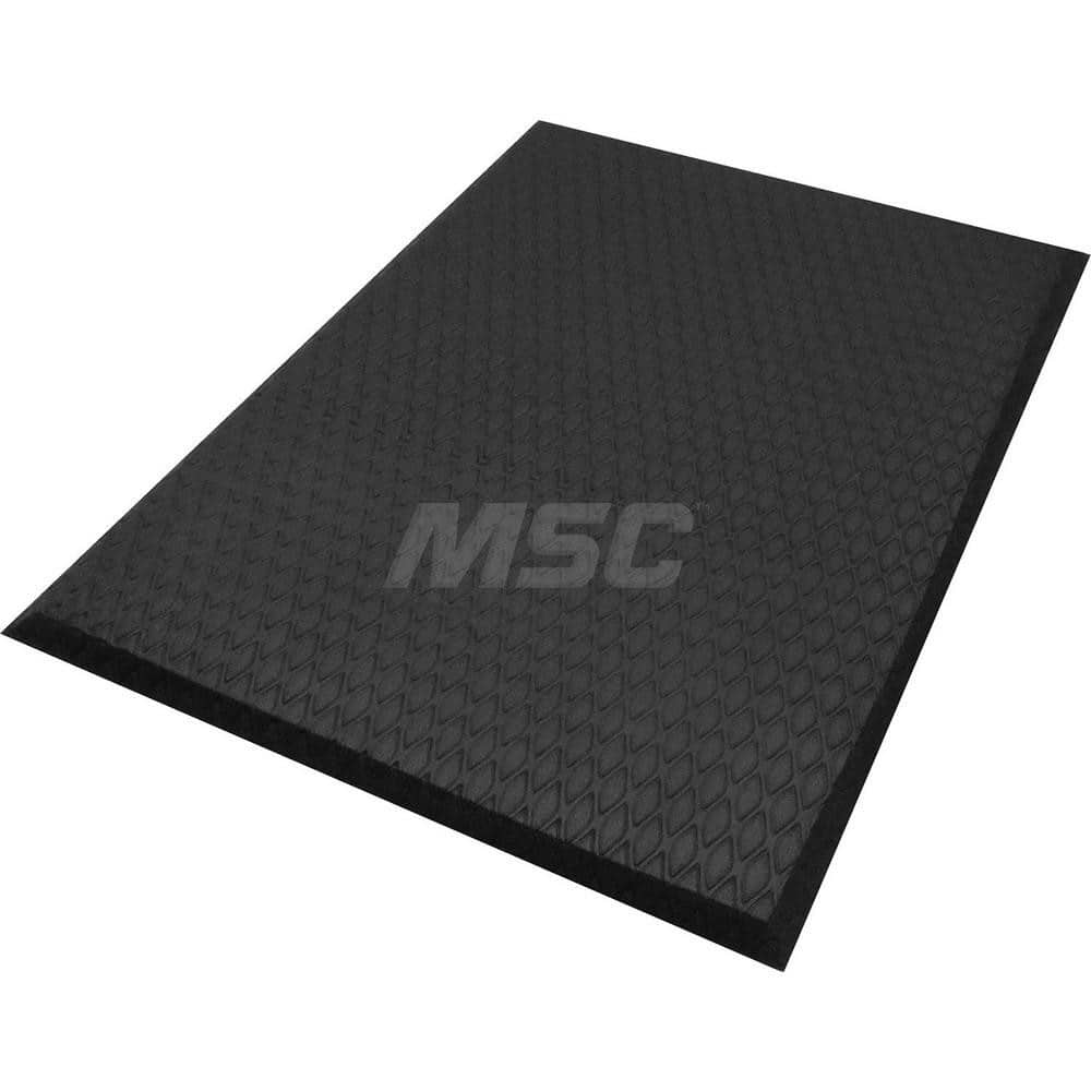 M + A Matting - Anti-Fatigue Matting; Dry or Wet Environment: Dry ; Length (Feet): 3.000 ; Width (Inch): 24 ; Width (Feet): 2.00 ; Thickness (Inch): 5/8 ; Surface Pattern: Diamond Tread - Exact Tool & Supply