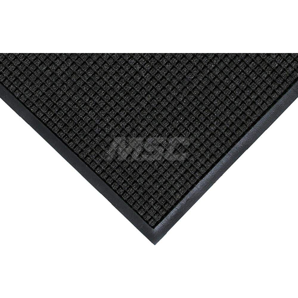 M + A Matting - Entrance Matting; Indoor or Outdoor: Indoor & Outdoor ; Traffic Type: Heavy/High Traffic ; Surface Material: Solution Dyed PET ; Base Material: SBR Rubber ; Surface Pattern: Raised Waffle ; Color: Charcoal - Exact Tool & Supply