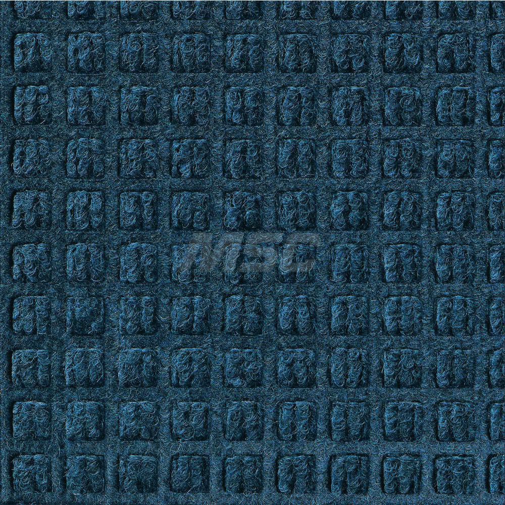 M + A Matting - Entrance Matting; Indoor or Outdoor: Indoor & Outdoor ; Traffic Type: Heavy/High Traffic ; Surface Material: Solution Dyed PET ; Base Material: SBR Rubber ; Surface Pattern: Raised Waffle ; Color: Navy Blue - Exact Tool & Supply