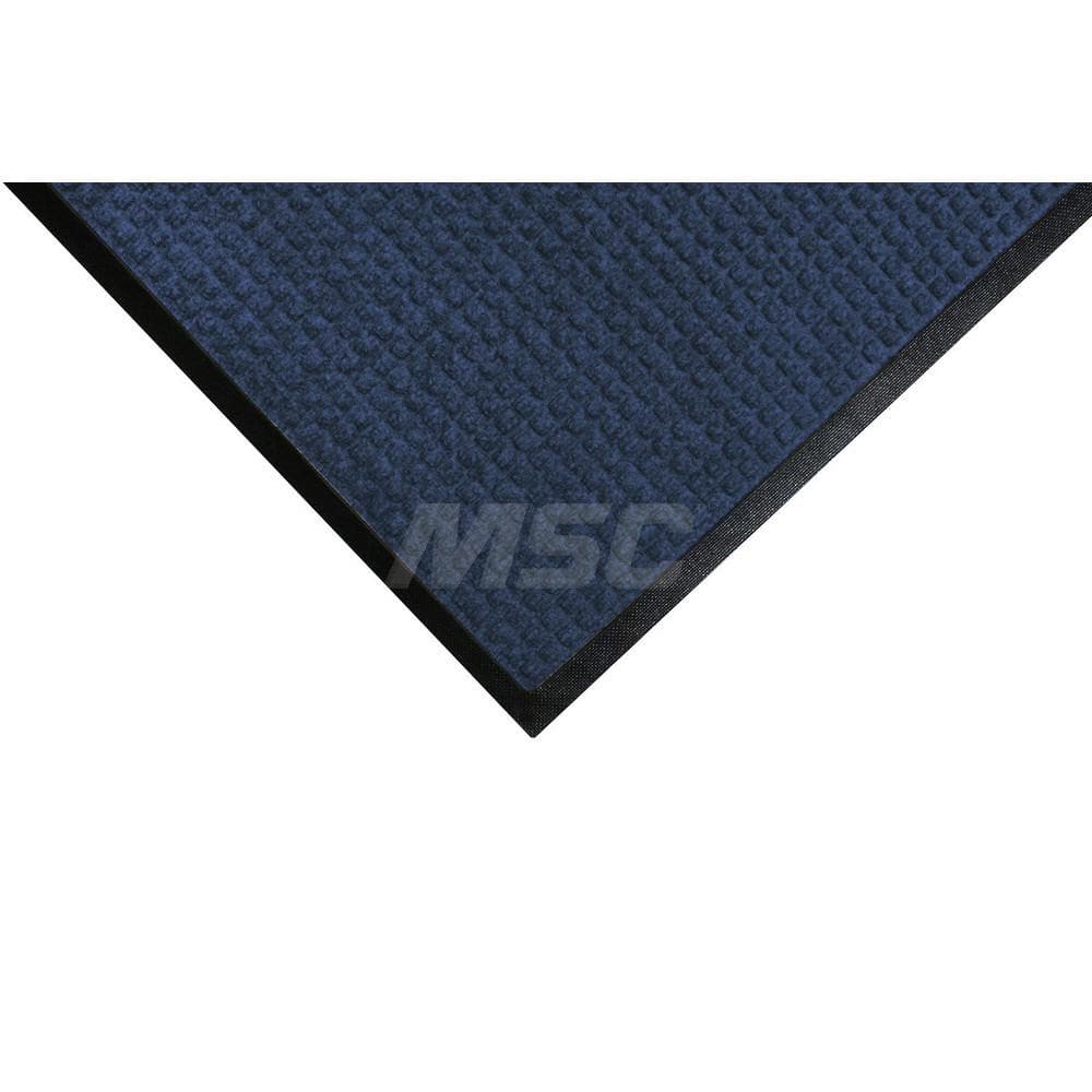 M + A Matting - Entrance Matting; Indoor or Outdoor: Indoor & Outdoor ; Traffic Type: Heavy/High Traffic ; Surface Material: Solution Dyed PET ; Base Material: SBR Rubber ; Surface Pattern: Raised Waffle ; Color: Navy Blue - Exact Tool & Supply