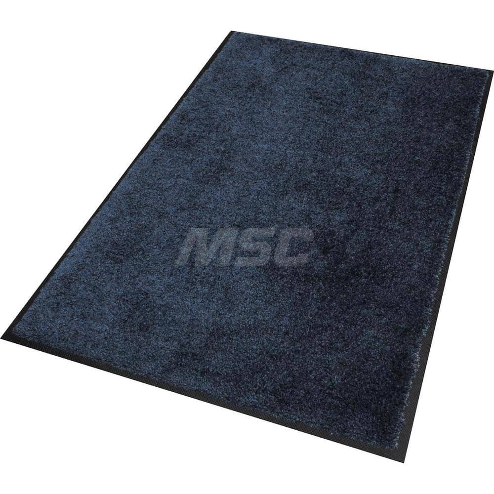M + A Matting - Entrance Matting; Indoor or Outdoor: Indoor ; Traffic Type: Heavy/High Traffic ; Surface Material: PET ; Base Material: SBR Rubber ; Surface Pattern: Cut Pile ; Color: Navy Blue - Exact Tool & Supply
