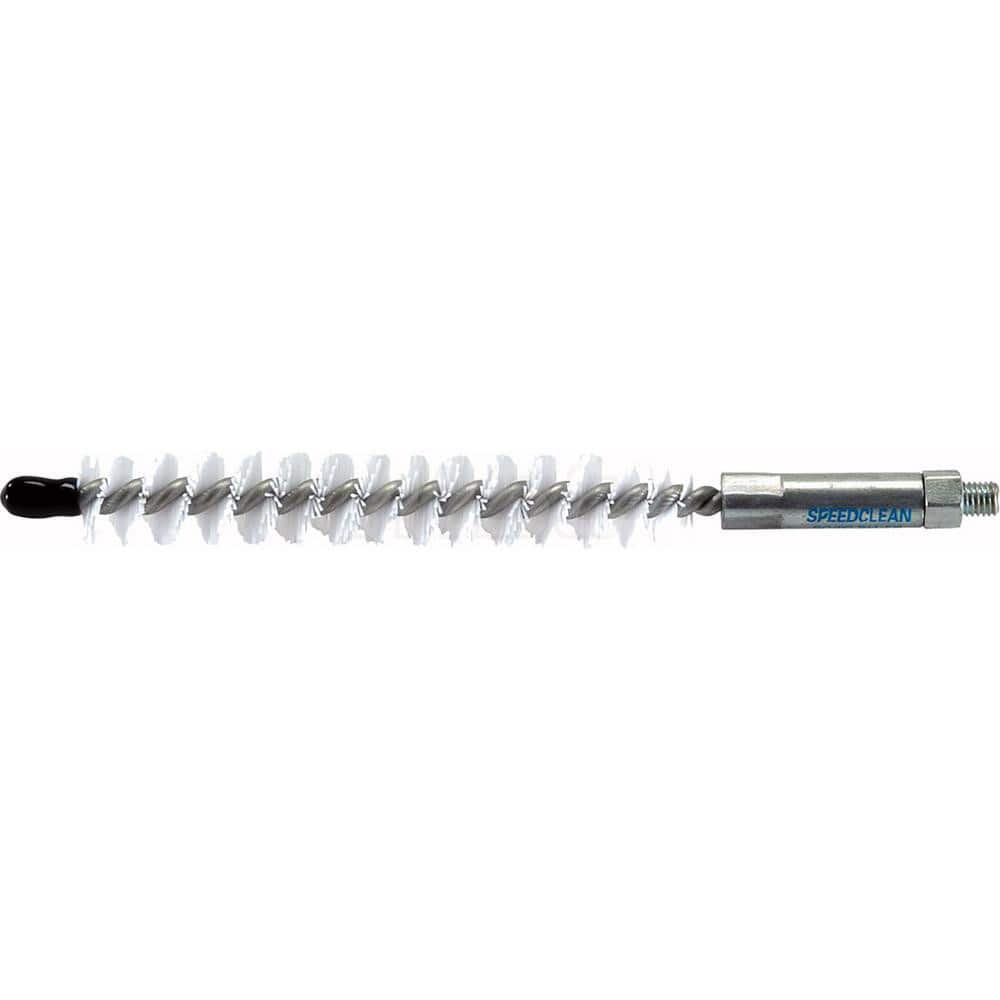 Goodway - Internal Tube Brushes & Scrapers; Type: Nylon Single Stem/Single Spiral Tube Brush ; Diameter (Inch): 1 ; Brush/Scraper Length: 4 (Inch); Overall Length (Inch): 6 ; Connection Type: Threaded ; Brush/Scraper Material: Nylon - Exact Tool & Supply