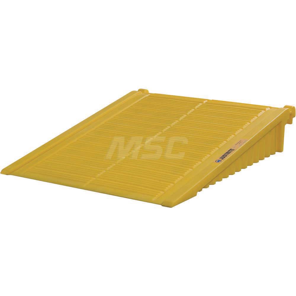 Justrite - Ramps for Spill Containment; Height (Inch): 9 ; Length (Inch): 59-7/8 ; Width (Decimal Inch): 48.0000 ; Spill Containment Compatibility: EcoPolyBlend? DrumSheds? ; Load Capacity (Lb.): 1000.000 ; Material: HDPE - Exact Tool & Supply