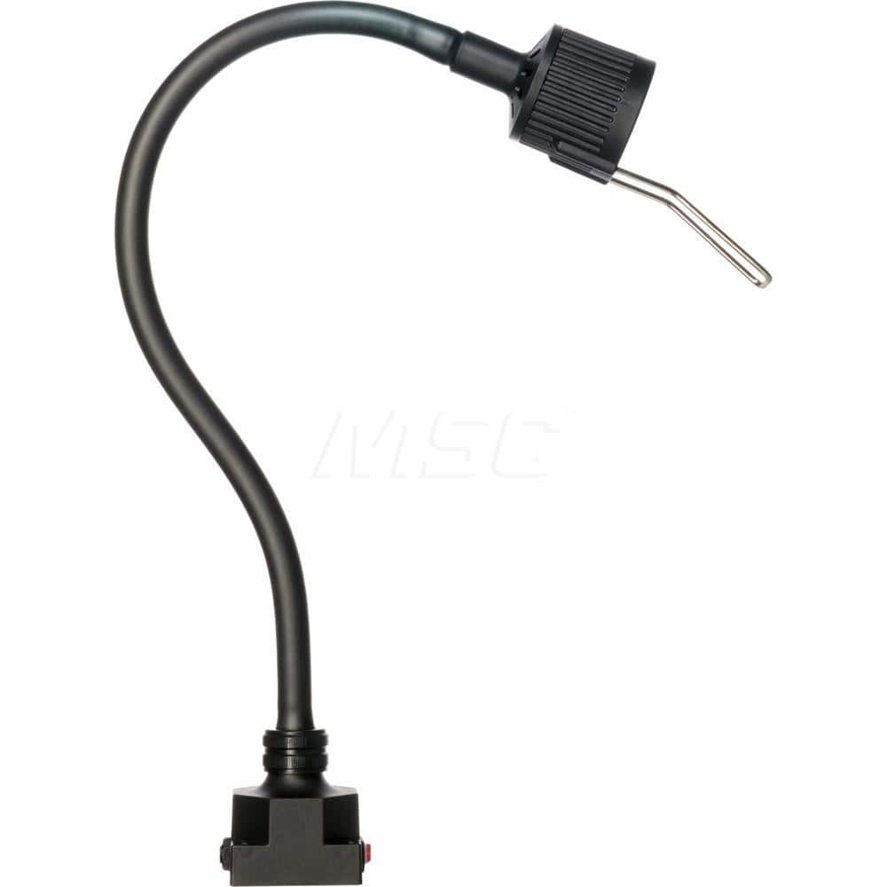 Sunnex Lighting - Task Lights; Fixture Type: General Purpose ; Color: Black ; Lamp Type: Halogen ; Mounting Type: Base Mount ; Adjustable Arm Type: Gooseneck ; Arm Length (mm): 500 - Exact Tool & Supply
