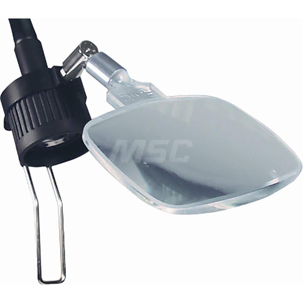 Sunnex Lighting - Task & Machine Light Accessories; Accessory Type: Magnifier ; For Use With: HS/LS ; Material: Aluminum / Acrylic ; Color: Silver; Clear - Exact Tool & Supply