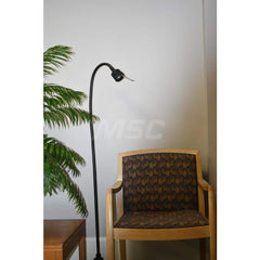 Sunnex Lighting - Task Lights; Fixture Type: Floor Lamp ; Color: Black ; Lamp Type: MR16 ; Mounting Type: Base Mount ; Adjustable Arm Type: Gooseneck ; Arm Length (mm): 1400 - Exact Tool & Supply