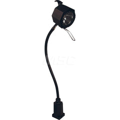 Sunnex Lighting - Task Lights; Fixture Type: General Purpose ; Color: Black ; Lamp Type: Halogen ; Mounting Type: Base Mount ; Adjustable Arm Type: Gooseneck ; Arm Length (mm): 500 - Exact Tool & Supply