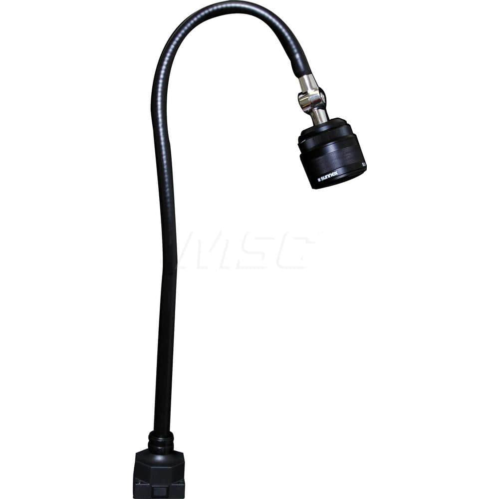 Sunnex Lighting - Task Lights; Fixture Type: General Purpose ; Color: Black ; Lamp Type: Integrated LED ; Mounting Type: Base Mount ; Adjustable Arm Type: Gooseneck ; Arm Length (mm): 500 - Exact Tool & Supply