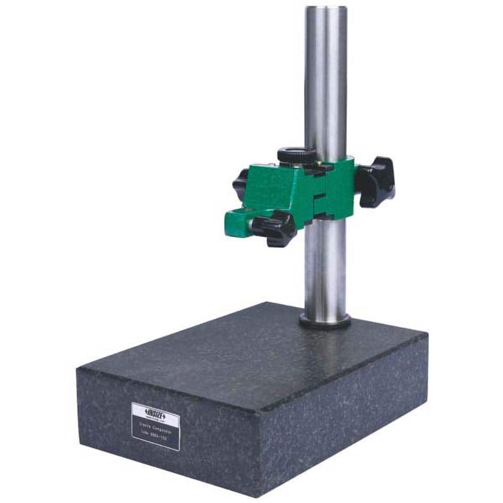 Insize USA LLC - Indicator Transfer & Comparator Gage Stands; Type: Dial Indicator Stand ; Fine Adjustment: Yes ; Includes: Indicator Holder ; Includes Anvil: No ; Includes Dial Indicator: No ; Includes Holder: Yes - Exact Tool & Supply