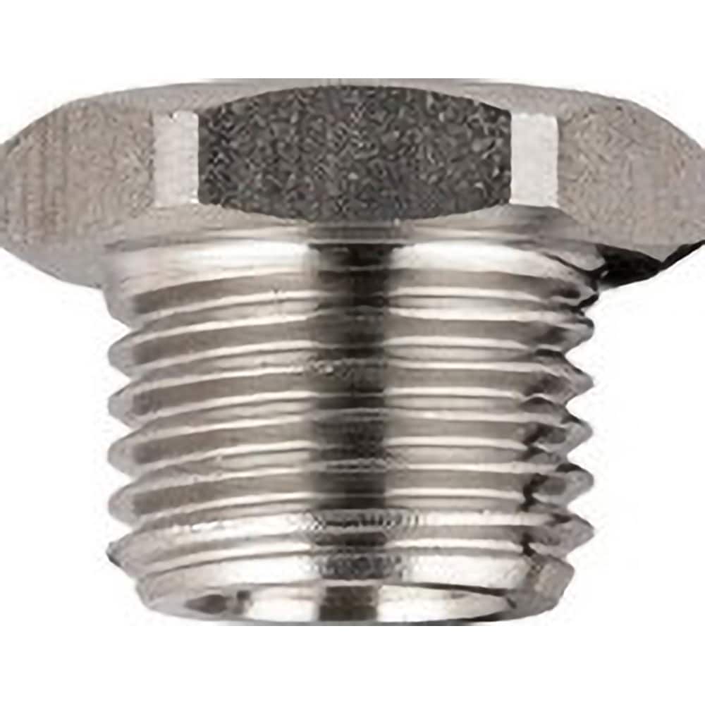 Aignep USA - Stainless Steel Pipe Fittings; Type: Plug ; Fitting Size: 1/8 ; End Connections: BSPP ; Material Grade: 316L Stainless Steel ; Pressure Rating (psi): 290 - Exact Tool & Supply